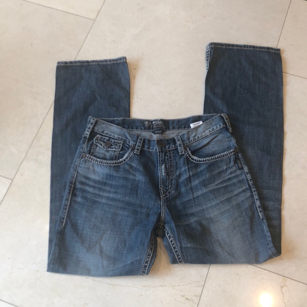 Silver jeans co Craig blue denim jeans